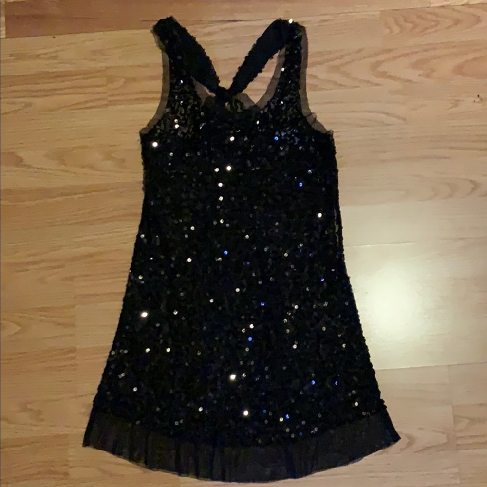 Sexy sequin see-through party tank top